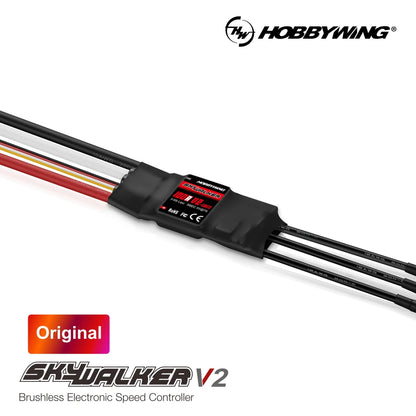 Hobbywing Skywalker V2 Brushless ESC 100/80/50/40A/30A/20A/15A 32bit ARM 96MHz 300,000 RPM DEO Reverse Brake Multiple Protection