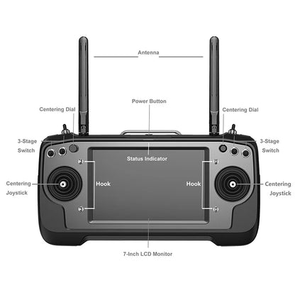 SIYI MK32 Enterprise Handheld Ground Station Smart Controller with 7 Inch LCD Touchscreen Dual Full HD 4G RAM 64G ROM Android