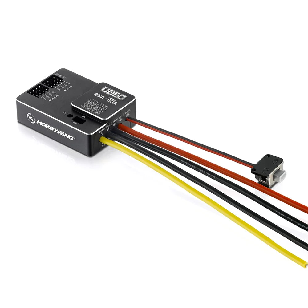 Hobbywing UBEC 25A 3-18S / 10A 2-14S / 5A 2-8S V2 Waterproof Small Regulator Power Module External Switching for RC FPV Drone