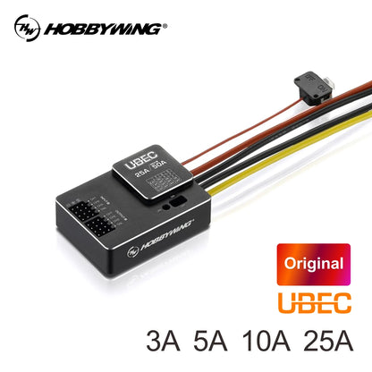 Hobbywing UBEC 25A 3-18S / 10A 2-14S / 5A 2-8S V2 Waterproof Small Regulator Power Module External Switching for RC FPV Drone