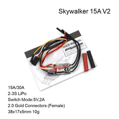 Hobbywing Skywalker V2 Brushless ESC 100/80/50/40A/30A/20A/15A 32bit ARM 96MHz 300,000 RPM DEO Reverse Brake Multiple Protection