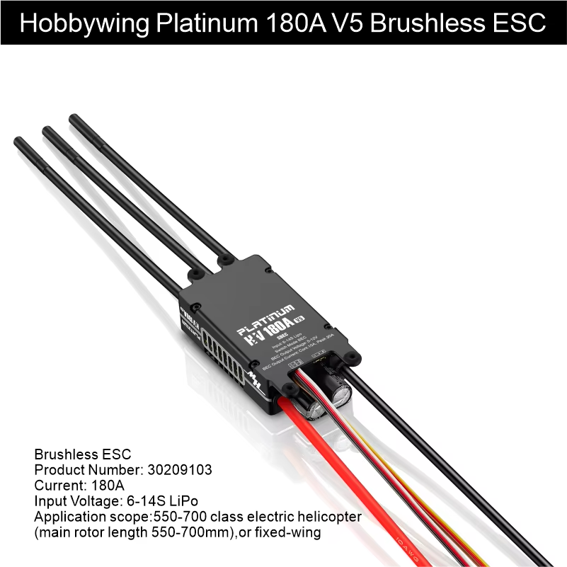 Hobbywing Platinum V5 Brushless ESC 18A/25A/80A/120A/150A/HV260A UBEC Soft Start-ups Reverse Brake Highpower BEC DEO Technology