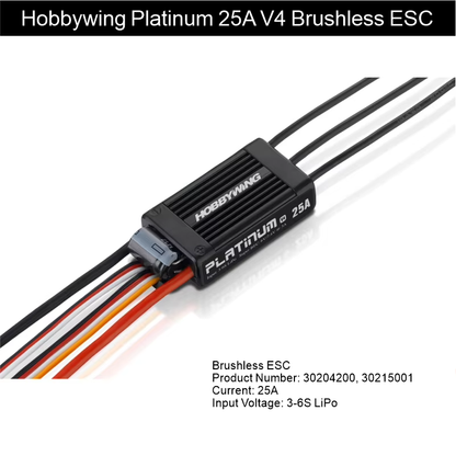 Hobbywing Platinum V5 Brushless ESC 18A/25A/80A/120A/150A/HV260A UBEC Soft Start-ups Reverse Brake Highpower BEC DEO Technology