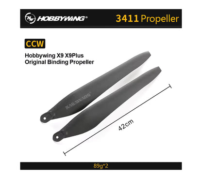 Hobbywing Original X9 Plus X9 Max 36190 X9 3411 Motor Power System Folding Propeller For Agricultural Drones UAV High Quality