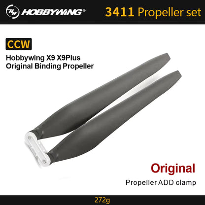 Hobbywing Original X9 Plus X9 Max 36190 X9 3411 Motor Power System Folding Propeller For Agricultural Drones UAV High Quality