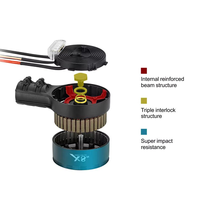 Original X8 Motor Hobbywing Xrotor FOC Combo 80A ESC 12S LIPO 3090/3011 CW/CCW