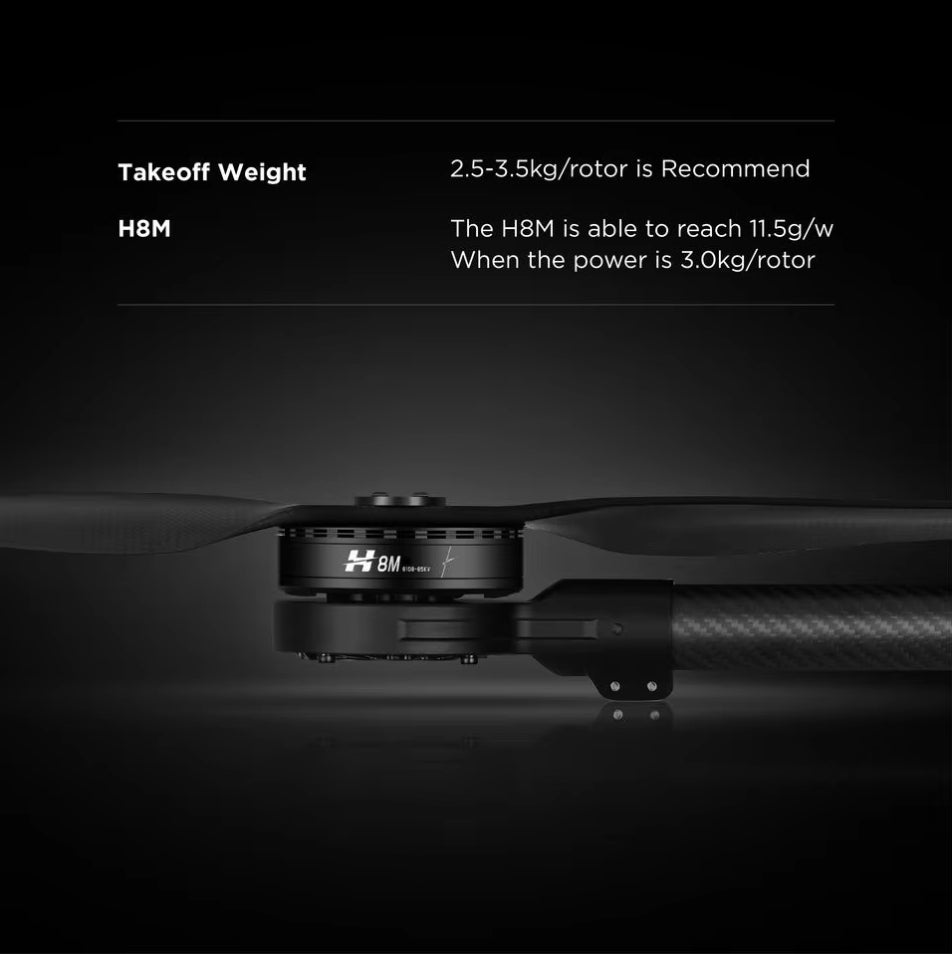 Hobbywing Original H8M H6M Power Set 3098 / 2278 Carbon Fiber Blade 12S Brushless Motor Esc Integration Power System for Drone