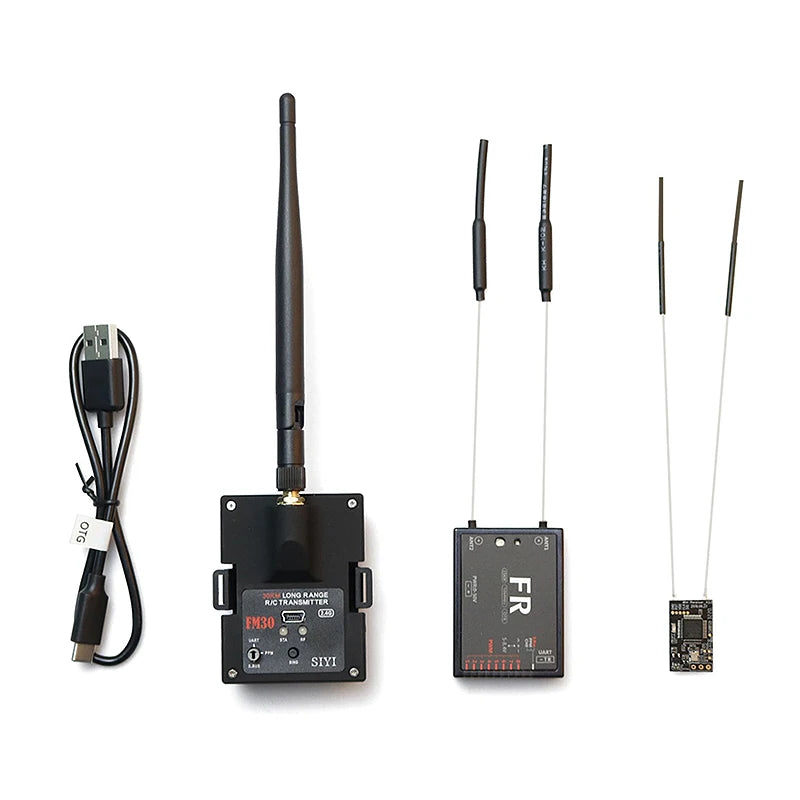 SIYI FM30 Radio Module 2.4G Transmitter with Bluetooth Long Range Mavlink Telemetry Datalink Mini Receiver Support OpenTX EdgeTX