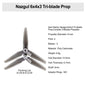 Iflight FPV Propellers CW CCW 2.5 /3/5/5.1/6 Inch Polycarbonate Nazgul Tri-blade Prop 6pcs
