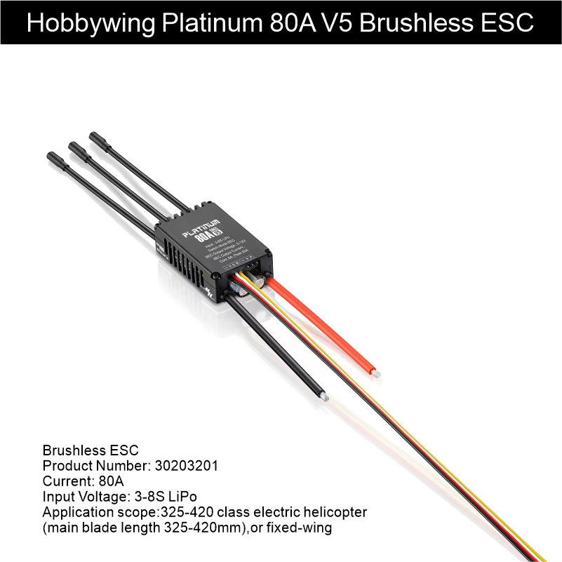 Hobbywing Platinum V5 Brushless ESC 18A/25A/80A/120A/150A/HV260A UBEC Soft Start-ups Reverse Brake Highpower BEC DEO Technology