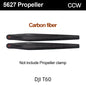 5627 Propeller CW CCW Blade Nylon Carbon Fiber with Mat for DJI Agras T60 Drone Accessories