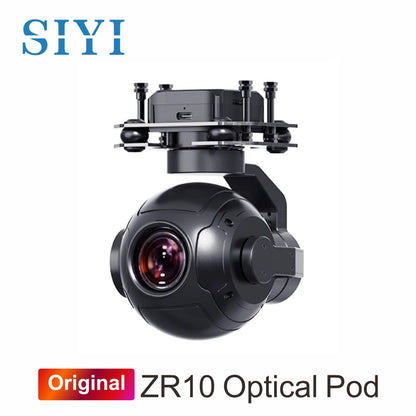 SIYI ZR10 2K 4MP QHD 30X Hybrid 10X Optical Zoom Gimbal Camera 1/2.7" CMOS HDR Starlight Night Vision 3-Axis Stabilizer UAV POD