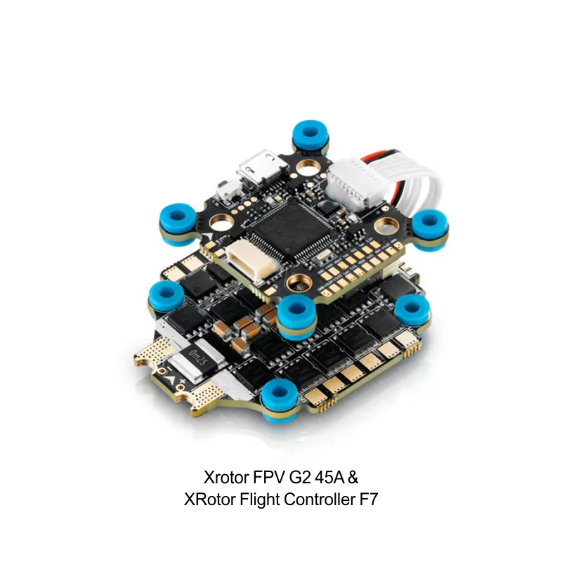 Hobbywing Xrotor FPV G2 4in1 ESC Competition 45A 65A 3-6S LiPo Flight Controller F7 BLHeli-32 Firmware Read 4 High Performance