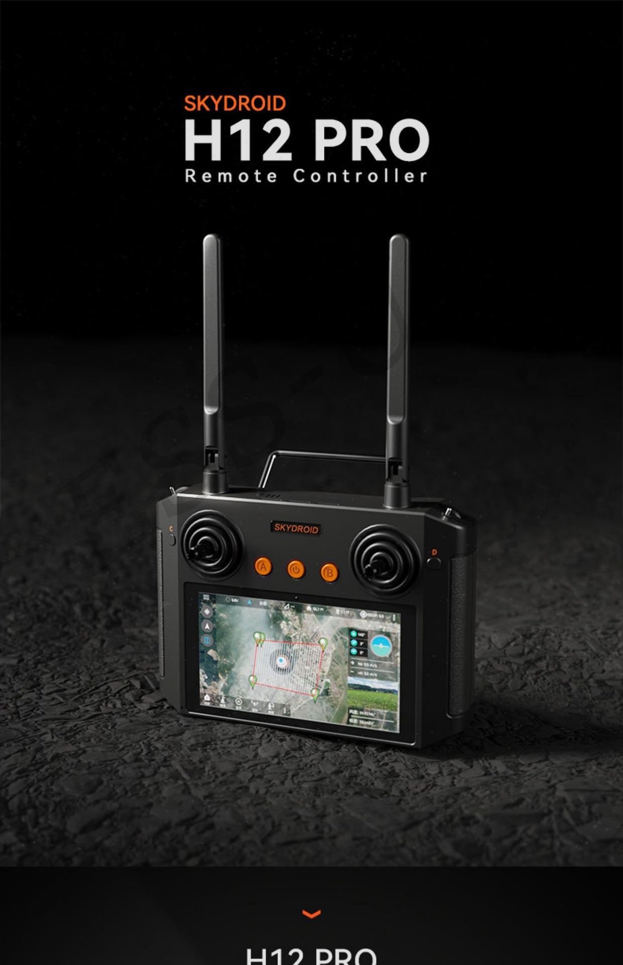 Original Skydroid H12 Channel 2.4GHz 1080P HD Digital Video Data Transmission Transmitter 3 in 1 Android Drone Remote Control