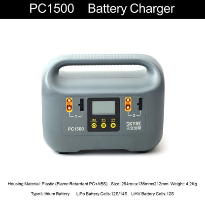 Original SKYRC PC1500 PC3000H 20A 25A 60A Drone 12S 14S Lithium Battery Charger 4 Channel Output High Voltage Lipo LiHV