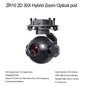 SIYI ZR10 2K 4MP QHD 30X Hybrid 10X Optical Zoom Gimbal Camera 1/2.7" CMOS HDR Starlight Night Vision 3-Axis Stabilizer UAV POD