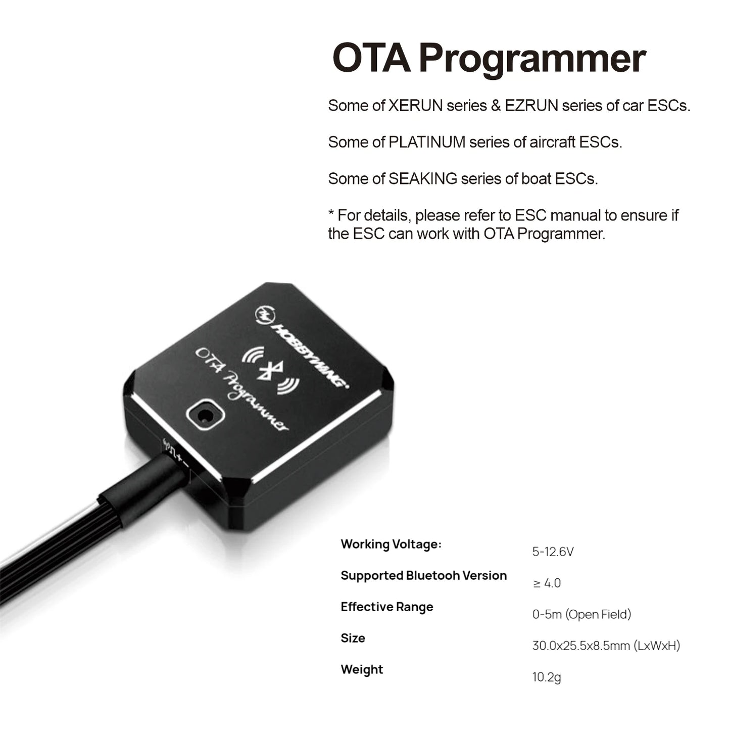 Original Hobbywing OTA Programmer by Bluetooth/LED program box/LCD program box Optional More Powerful Simple And Convenientfor