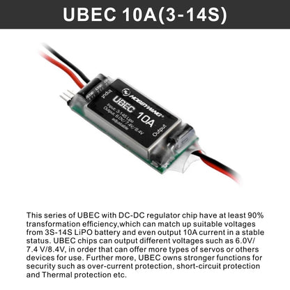 Hobbywing UBEC 25A 3-18S / 10A 2-14S / 5A 2-8S V2 Waterproof Small Regulator Power Module External Switching for RC FPV Drone