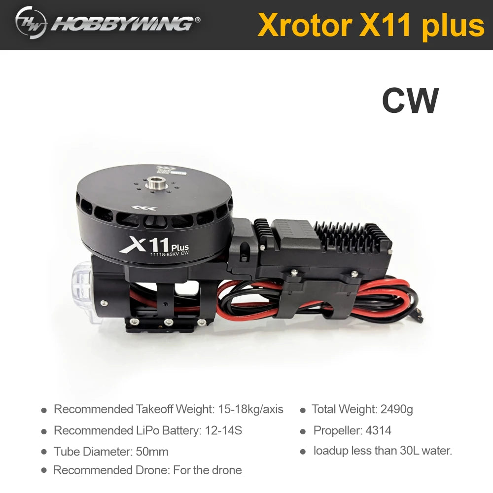 Original Hobbywing X11 Plus Power Xrotor FOC Combo 80A ESC Motor 41335 CW/CCW