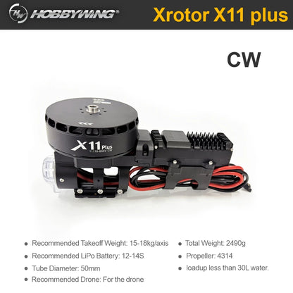 Original Hobbywing X11 Plus Power Xrotor FOC Combo 80A ESC Motor 41335 CW/CCW