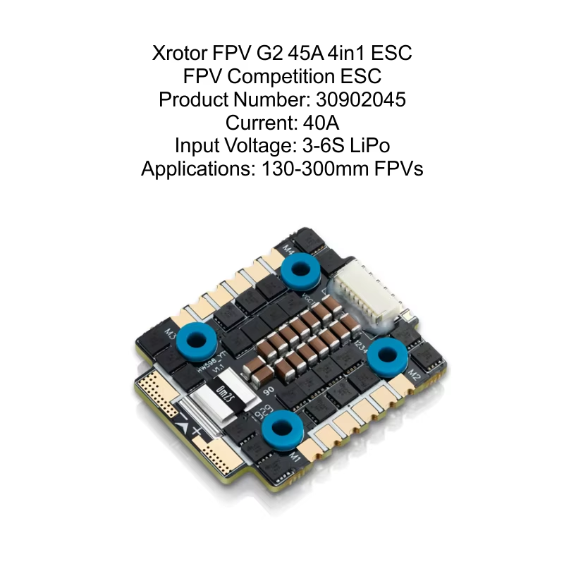 Hobbywing Xrotor FPV G2 4in1 ESC Competition 45A 65A 3-6S LiPo Flight Controller F7 BLHeli-32 Firmware Read 4 High Performance