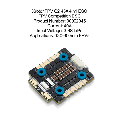 Hobbywing Xrotor FPV G2 4in1 ESC Competition 45A 65A 3-6S LiPo Flight Controller F7 BLHeli-32 Firmware Read 4 High Performance