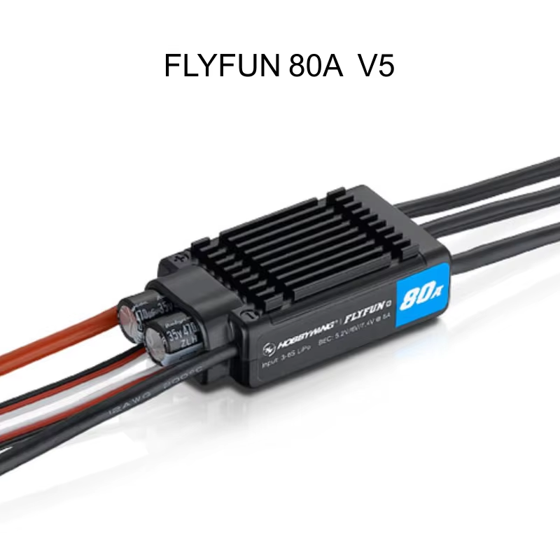 Original Hobbywing FlyFun V5 Brushless ESC 40A 60A 80A 110A 120A 130A Soft Start-ups Reverse Brake Highpower BEC DEO Technology