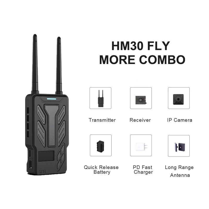 SIYI HM30 Long Range Full HD Digital Image Transmission FPV System 1080p 60fps 150ms SBUS PWM Mavlink Telemetry OSD 30KM CE FCC